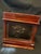 Red Vintage Chinese Red Lacquered Carved Wood Jewelry Box Vanity With Mirror For Sale - Image 8 of 10