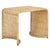 Zendy Wicker Rattan Waterfall Accent Table in Light Natural For Sale In Philadelphia - Image 6 of 8