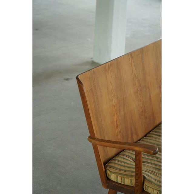 Swedish Fur and Pine Bench by Göran Malmvall for Karl Andersson & Söner, 1950s For Sale - Image 14 of 18