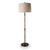 Mid-Century Modern Tivoli Marble Gray/Bronze Floor Lamp For Sale - Image 3 of 5
