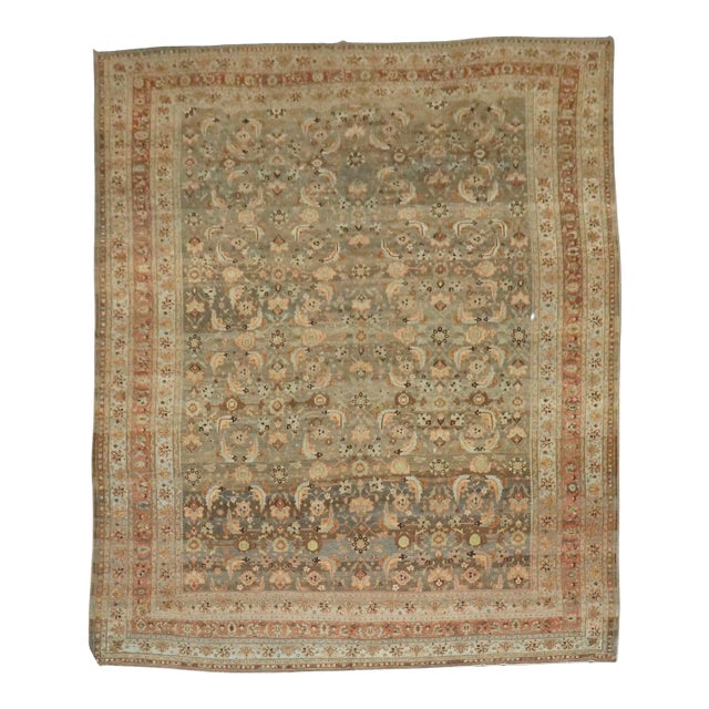 Zabihi Collection Antique Persian Oversize Bidjar Rug For Sale