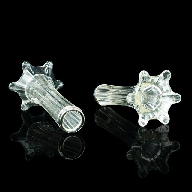 1901 Pair of Antique Victorian English Silver Breakfast Stem Vases For Sale - Image 6 of 10