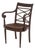 Regency Style Mahogany Arm Chair, With String Inlay to the Scroll Arms For Sale