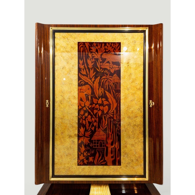 Mid-Century Italian Revolving Cabinet Bar by Vittorio Dassi, 1950s For Sale - Image 18 of 18