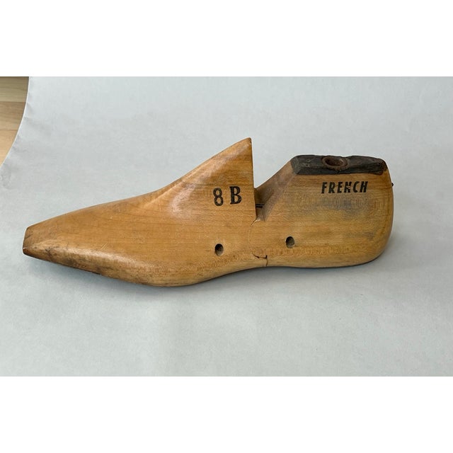 1960s Vintage Mid Century Wood Shoe Mold For Sale - Image 5 of 6