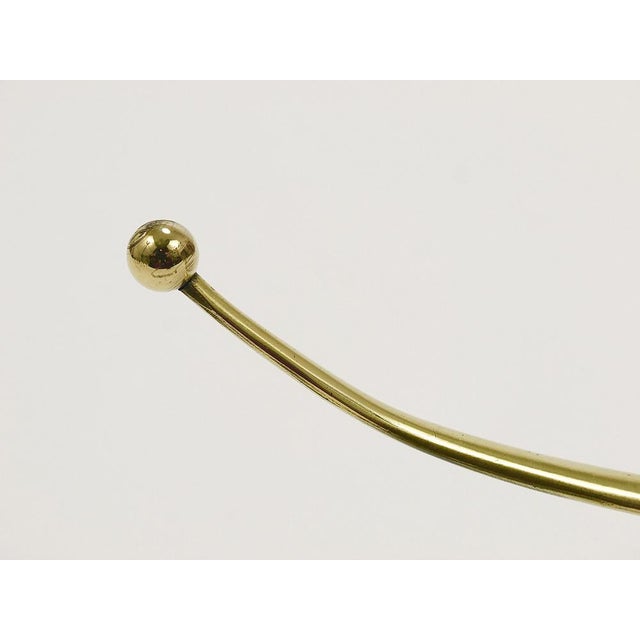 Mid-Century Curved Brass Wall Coat Hook from Werkstätte Hagenauer Wien, 1950s For Sale - Image 6 of 13