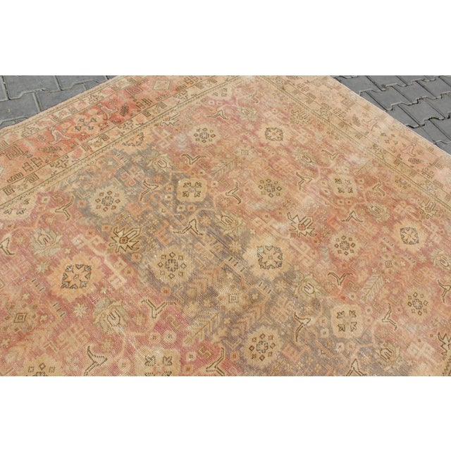 Vintage Turkish Area Rug - 77.5"x112" For Sale - Image 9 of 13