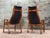Brown Scandinavian Lamino Leather Lounge Chairs by Yngve Ekstrom, 1956 For Sale - Image 8 of 9