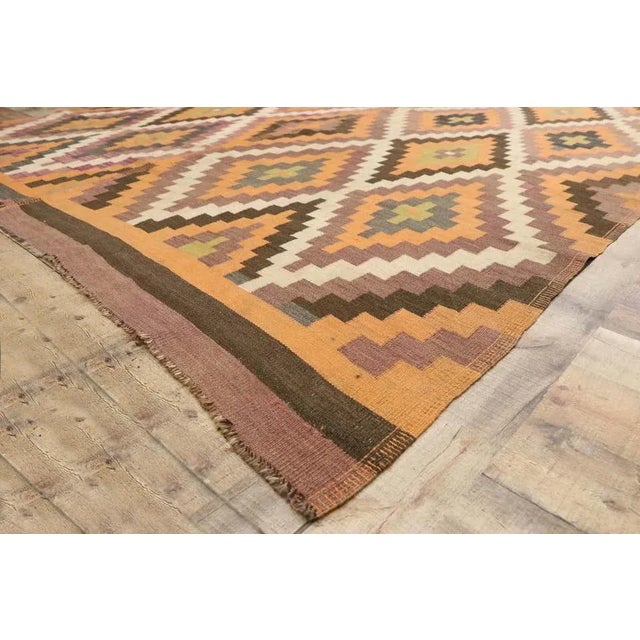 Semi-Antique Turkish Kilim Rug, 08'05 X 15'02 For Sale In Dallas - Image 6 of 9