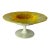 Steuben Calcite, Gold Aurene Compote, 8" Diameter, With Original Paper Label For Sale