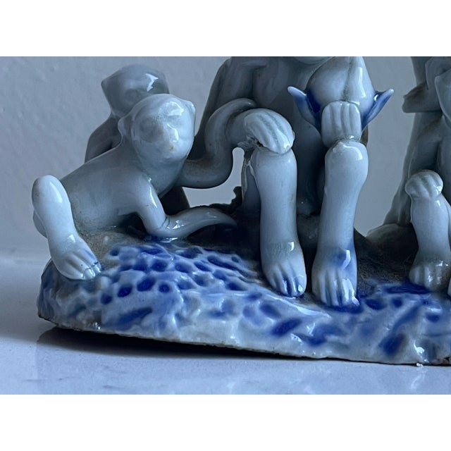 A charming group of Japanese monkeys in beautiful hirado porcelain from the Edo period. Sitting front and center on a...