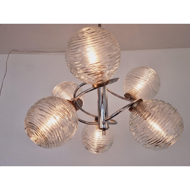 1970s Large Mid-Century Galaxy Sputnik Chandelier, Germany, 1970s For Sale - Image 5 of 16