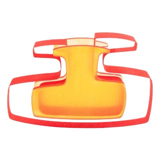 Cec LaPage Sculptural Lucite Vase For Sale