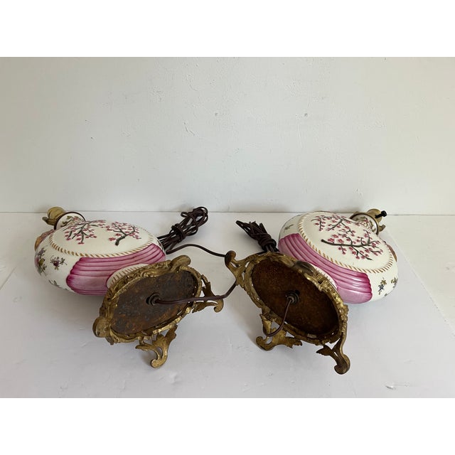 Cherry Blossom Lamps & Shades - Pair For Sale - Image 12 of 12