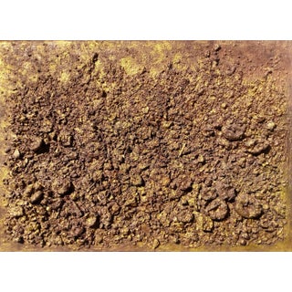 "Cosmogony-the Earth" Contemporary Brutalist Style Natural Color Palette Landscape Painting by Diane Grant For Sale