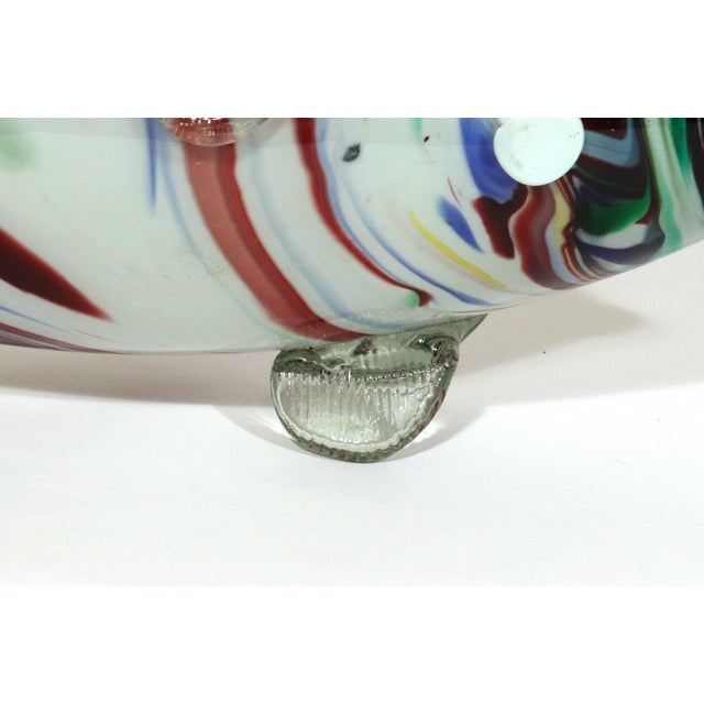 Large Murano End of Day Glass Fish Vase 1960s Murano, Italy For Sale - Image 9 of 10