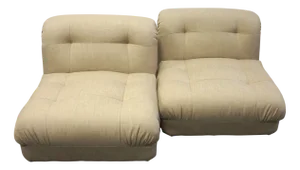 Modular Lounge Chairs, 1970s, Set of 2