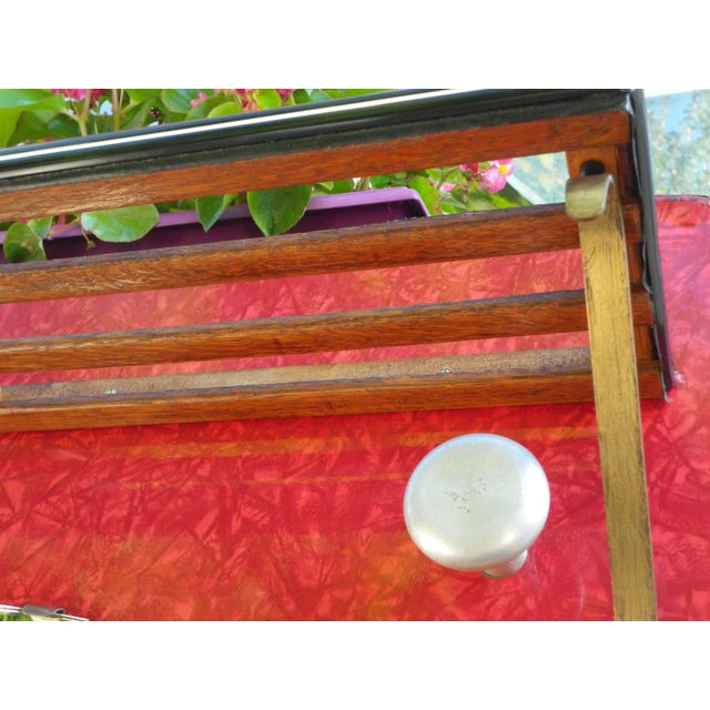 Mid-Century Handcrafted Wall-Mounted Coat Rack, France, 1950s For Sale - Image 9 of 18