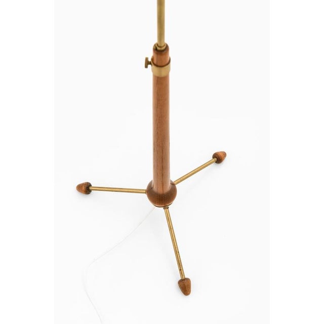 Floor Lamp in Brass and Metal attributed to Hans Bergström, 1940s For Sale - Image 6 of 11