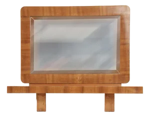 Vintage Mirror in Light Wood