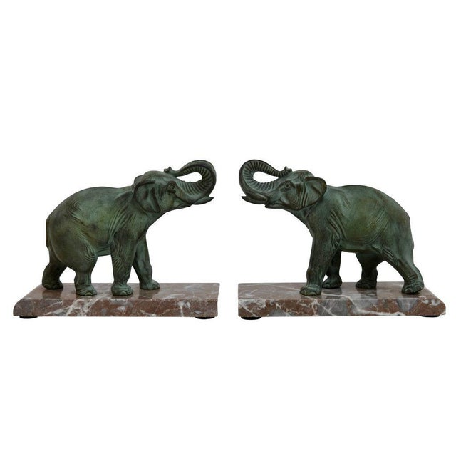 Large Elephant Bookends, Set of 2 For Sale - Image 10 of 10
