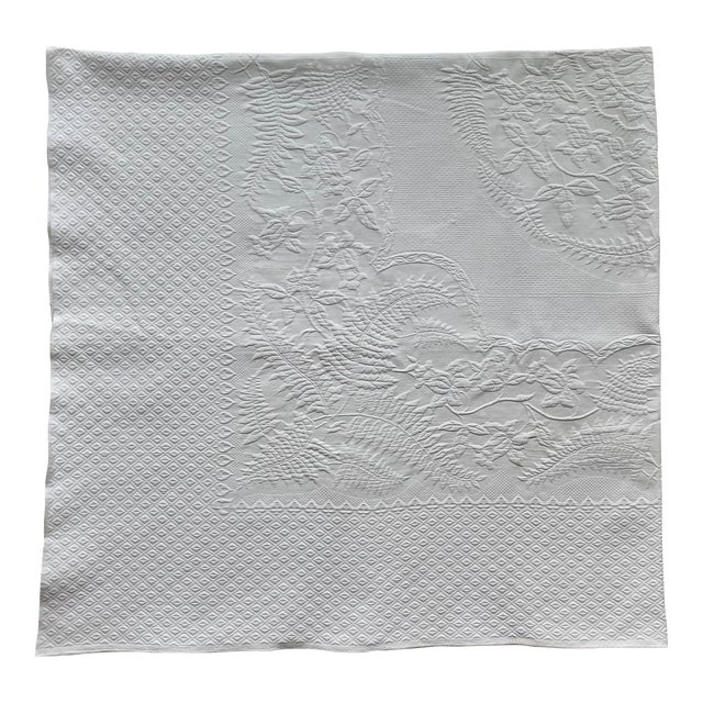 Antique French Matelasse TwinSized Bedspread or Throw Blanket Chairish