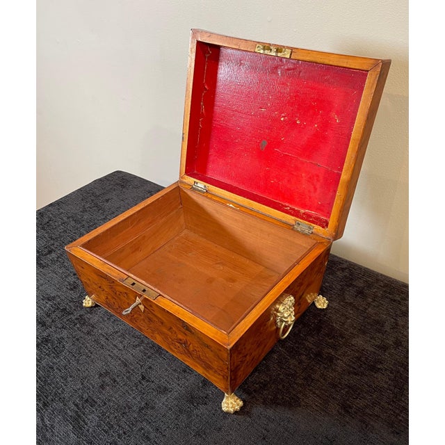 English Birdseye Maple Sewing Box For Sale - Image 9 of 10