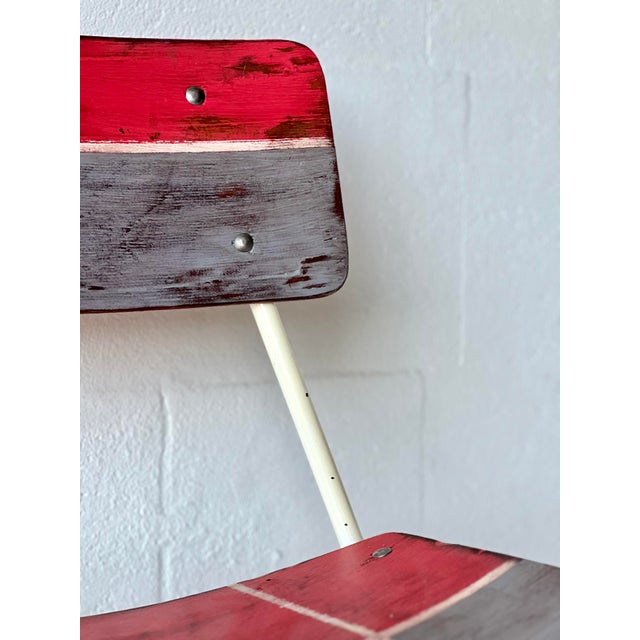 Vintage School Chairs, 1970, Set of 4 For Sale - Image 15 of 17
