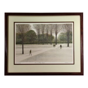 Harold Altman Four Walking Figures C. 1980 Original Print