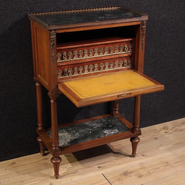 Brown Small 20th Century Empire French Secretaire, 1950 For Sale - Image 8 of 13