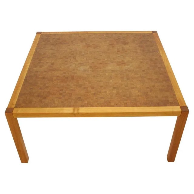 Brown Mosaic Coffee Table by Grom Lindum for Tranekaer, Denmark, 1970s For Sale - Image 8 of 8
