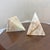 Vintage 1970s Hand Carved Decorative Onyx Pyramids- a Pair For Sale - Image 10 of 10