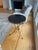 Metal Antique French Maison Jansen Style Gueridon Black Marble Top Side Table For Sale - Image 7 of 12
