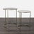 Modern West Elm Enamel Top Nesting Tables For Sale - Image 3 of 6