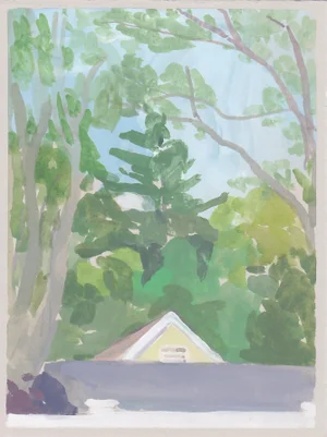 Michelle Farro "Aunt Janet’s Backyard" Original Painting