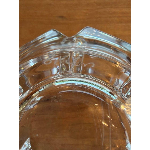 1980s Signed Orrefors Crystal Corona Bowl by Lars Hellsten 4” For Sale In Los Angeles - Image 6 of 6