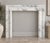 Elevate your interior with this handcrafted Ziarat White Marble Fireplace Surround, made from natural Ziarat White Stone...