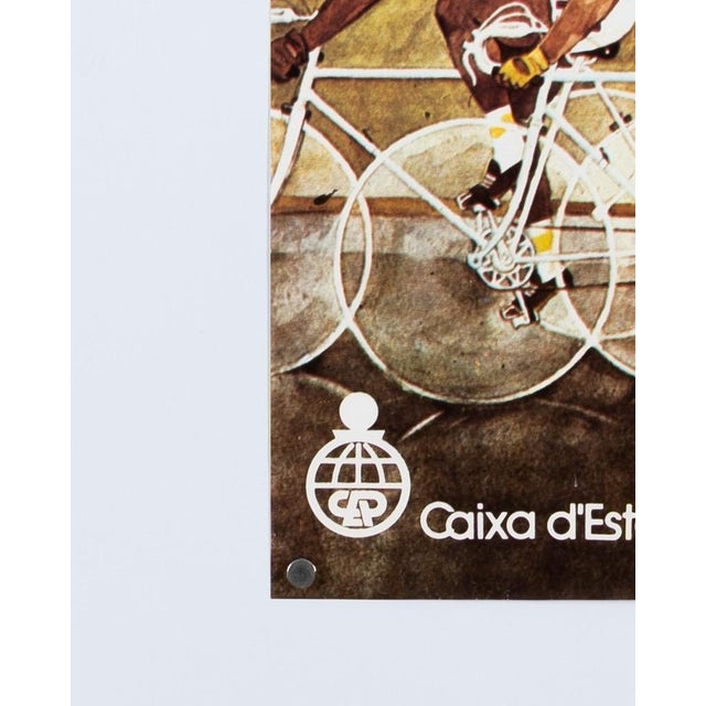 Brown Moscow Cycling Olympic Poster, Spain, 1980s For Sale - Image 8 of 9