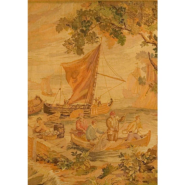 French Antique Circa 1890 French Tapestry 6'6 X 7'3 For Sale - Image 3 of 6