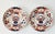 A beautiful pair of antique 19th Century Meiji Period Imari scalloped plates with handpainted floral design, in the...