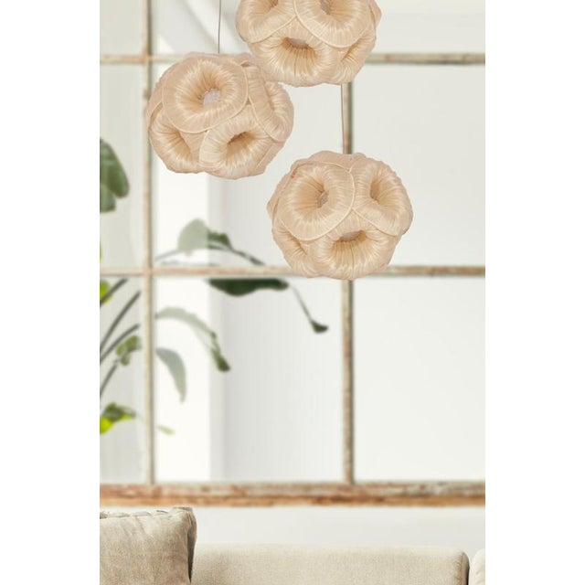 Contemporary Anemone Pendant Lamp by Mirei Monticelli For Sale - Image 3 of 5