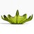 Vintage Viking Glass Epic Stockholm Green Spiked Lotus Bowl by Wayne Husted For Sale - Image 4 of 7