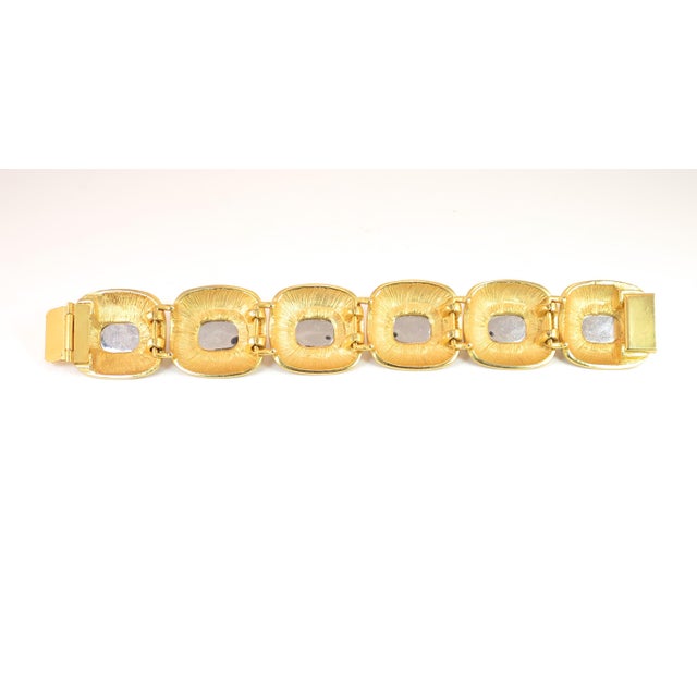 Vintage 1960s Mid-Century Modern Designer Jewel-Tone Bracelet & Earrings - 5 Pieces For Sale - Image 10 of 12