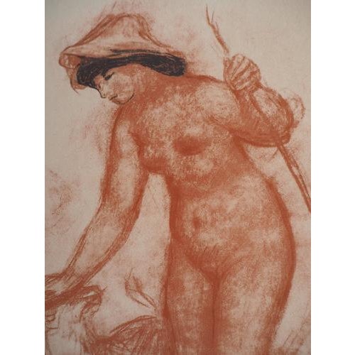 After Auguste Renoir, Nude, Shepherd and Lamb, 1955, Lithograph For Sale - Image 4 of 8