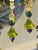 Bottle Green 1960s Rare Italian Tole Lamp For Sale - Image 8 of 13