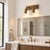 Contemporary Handcrafted Brass 2-Light Adjustable Wall Sconce With Cylinder Shades, Vanity & Bathroom Light For Sale - Image 3 of 8