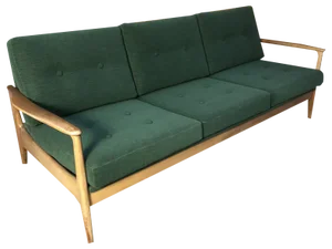 Mid-Century Modern 3-Seater Sofa Daybed by Eugen Schmidt for Soloform