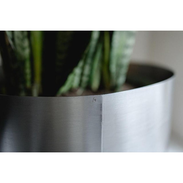 Not Yet Made - Made To Order Large Loto Planter in Stainless Steel by Form & Eisen For Sale - Image 5 of 18