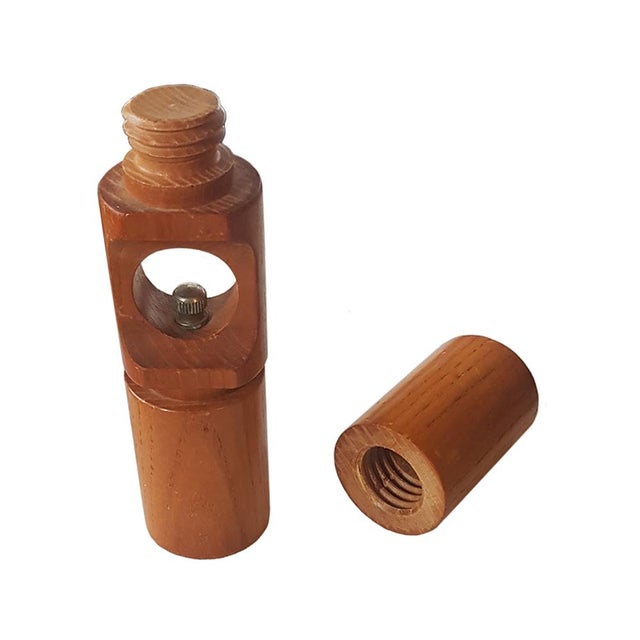 Mid-Century Italian Pepper Mill and Pepper Mill & Salt Shaker in One, Set of 2 For Sale - Image 4 of 11