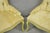 Vintage French Hollywood Regency Yellow Tufted Drape Carved Side Chairs - A Pair For Sale - Image 12 of 16